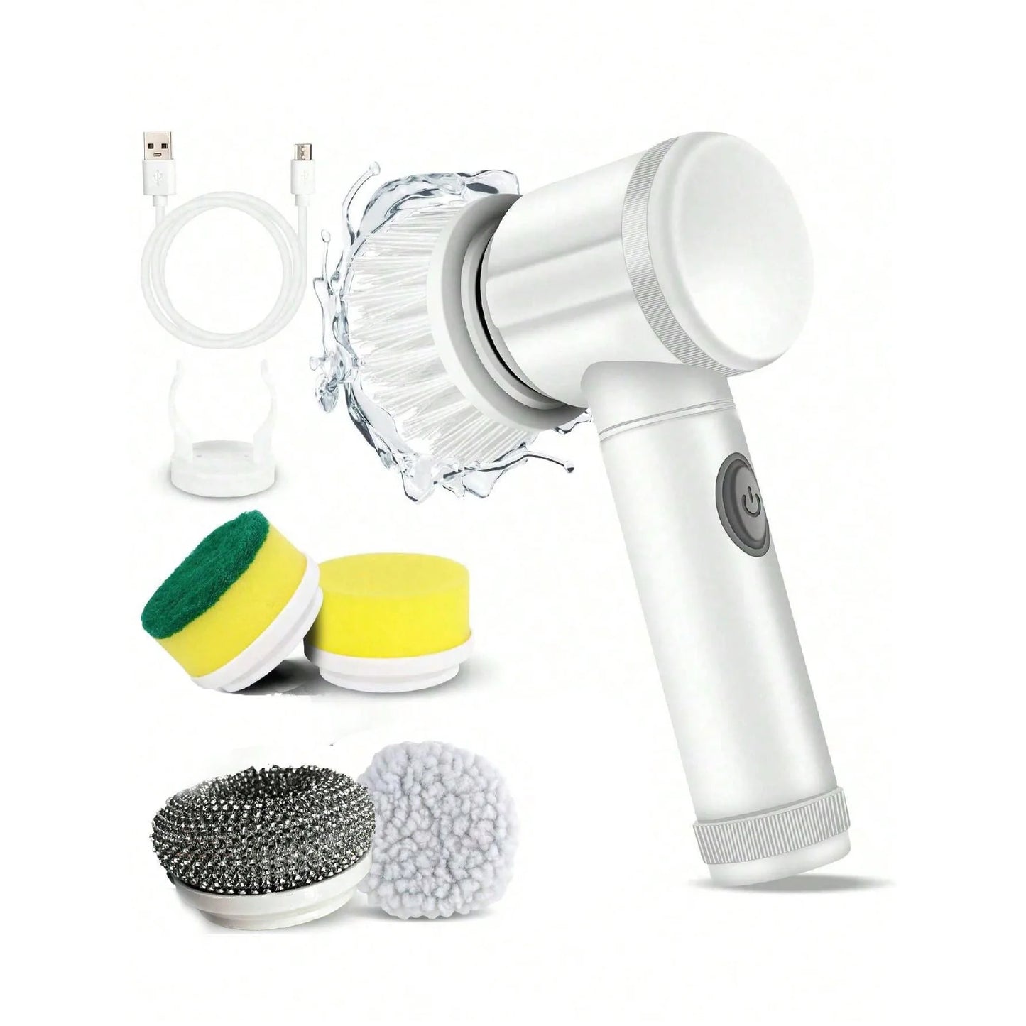 Brosse de nettoyage électrique — 5 têtes interchangeables