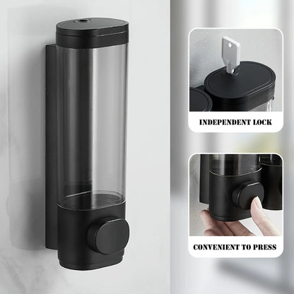 Distributeur de savon mural double — Sans perçage