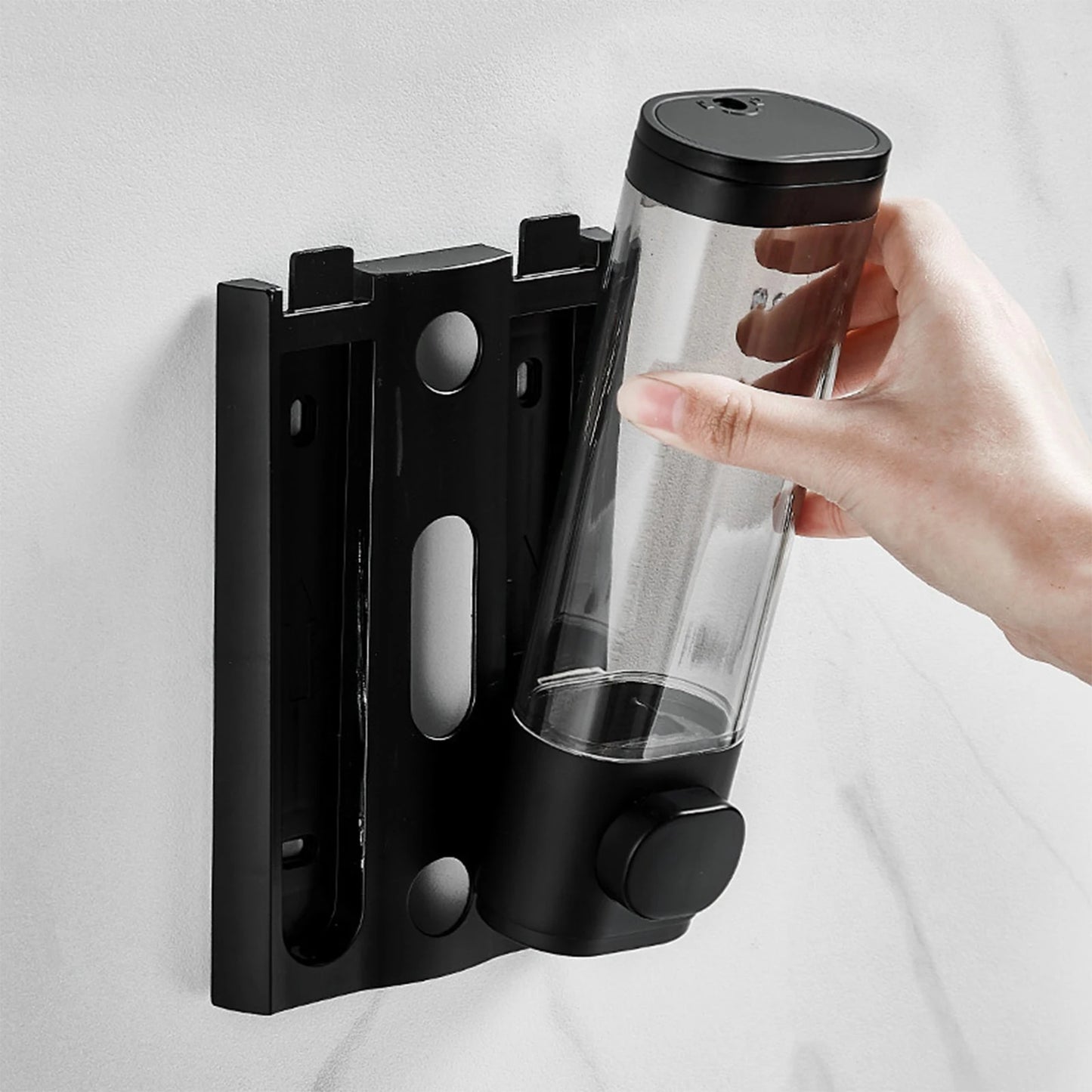 Distributeur de savon mural double — Sans perçage