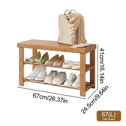 Banc range-chaussures en bambou