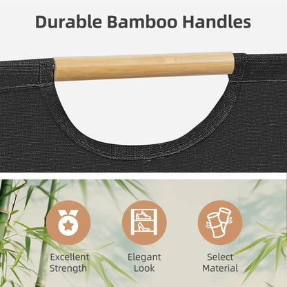 Panier à linge en lin pliable — Grande capacité