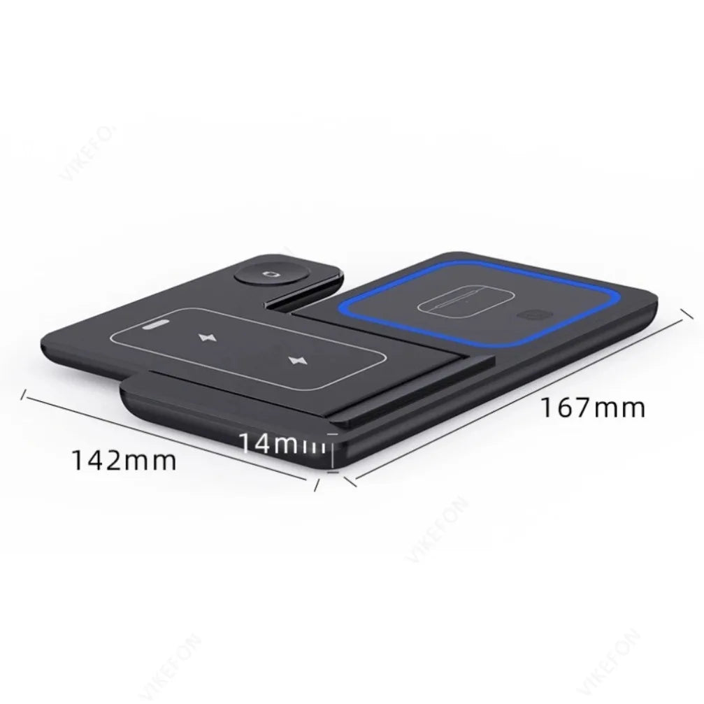 Station de charge sans fil 3 en 1 — Pliable