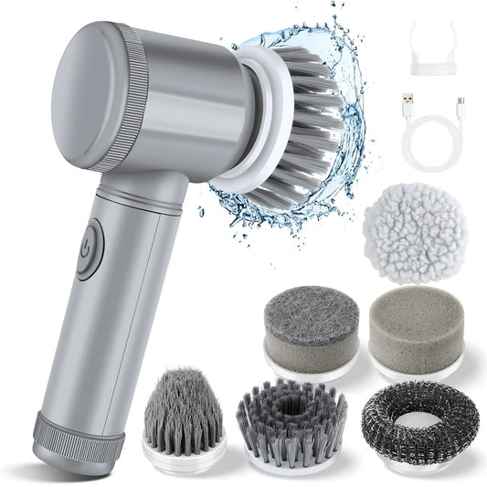 Brosse de nettoyage électrique — 5 têtes interchangeables