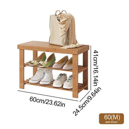 Banc range-chaussures en bambou