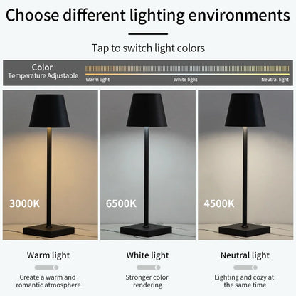 Lampe de bureau LED tactile