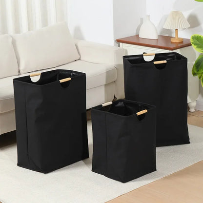 Panier à linge en lin pliable — Grande capacité